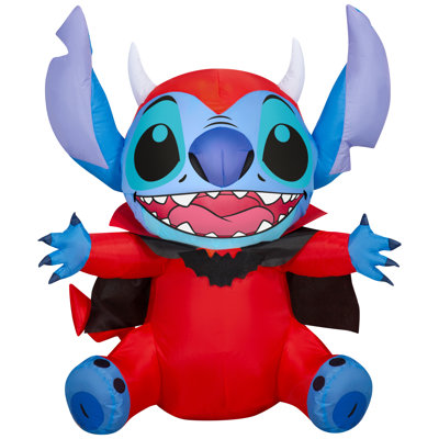 Airblown Halloween Light-Stitch as Devil-Disney