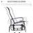 Beige Outdoor Glider Chair Of - Lightweight Yet , Comfortable Padding, Quiet Rocker For Patio, And Versatile, Stable Rocking Mechanism, Mesh Fabric