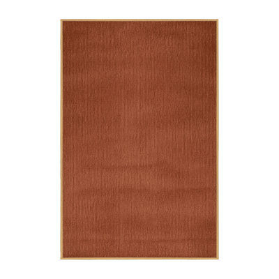 Tapis brun uni lavable à la machine