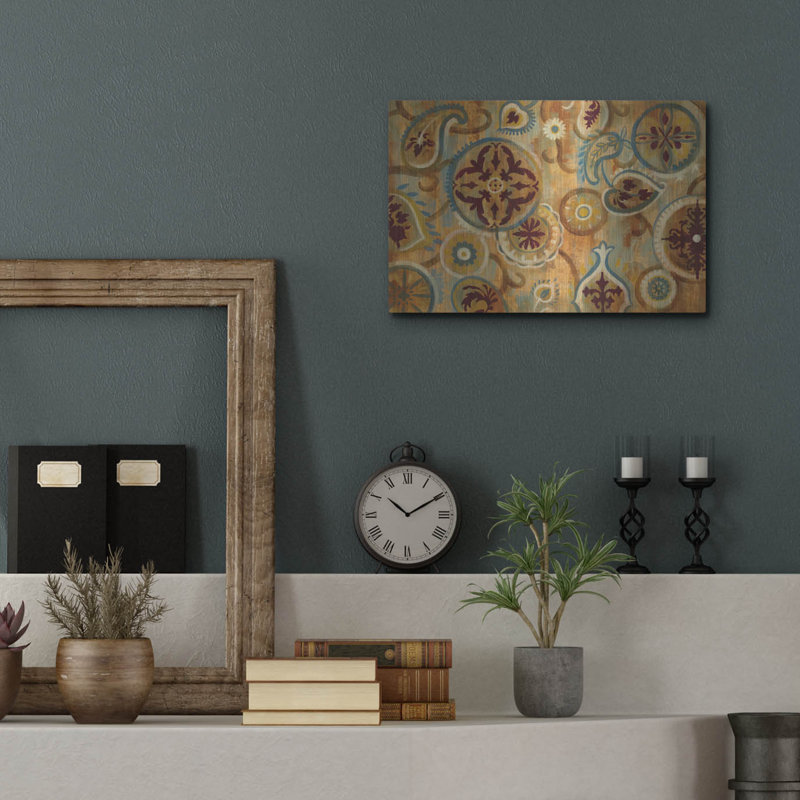 «Burnt Paisley And Mandalas» par Silvia Vassileva, H 12 po x l 16 po