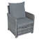Mapleview 2-Person Patio Conversation Set with Cushions and Ottoman