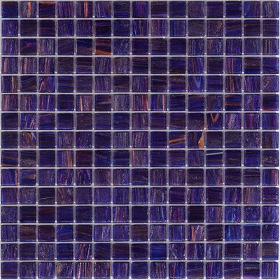 Carreau de mosaïque de mur en verre bleu brillant Yale 12 po x 12 po Celestial (paquet de 10 pieds carrés / caisse) (paquet de 10)