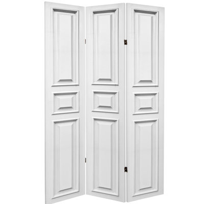 Terminous White Canvas Print Room Divider by Red Barrel Studio