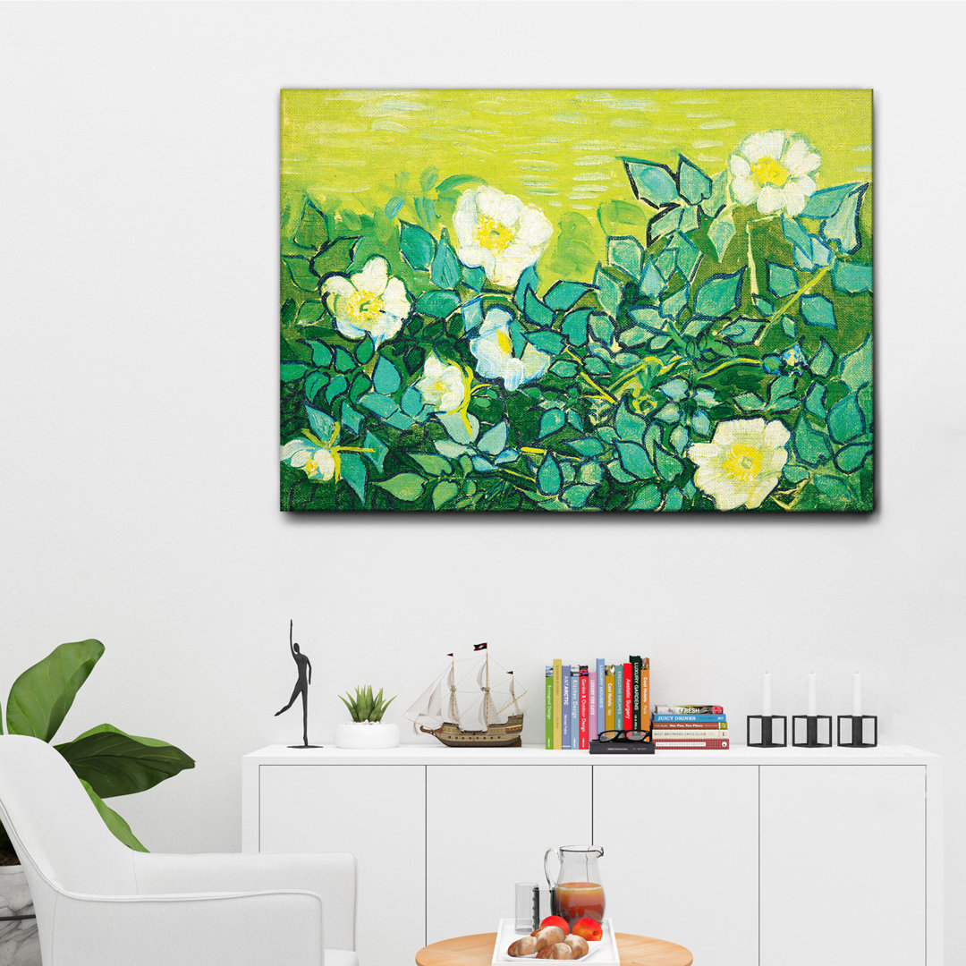 Leinwandbild Wild Roses von Vincent Van Gogh