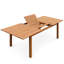 Dancy Rectangular Eucalyptus Extendable Outdoor Dining Table With Umbrella Hole , cm W 100cm cm D-36580164