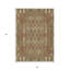Tapis intérieur / extérieur marocain lavable taupe et beige 5 pi x 8 pi