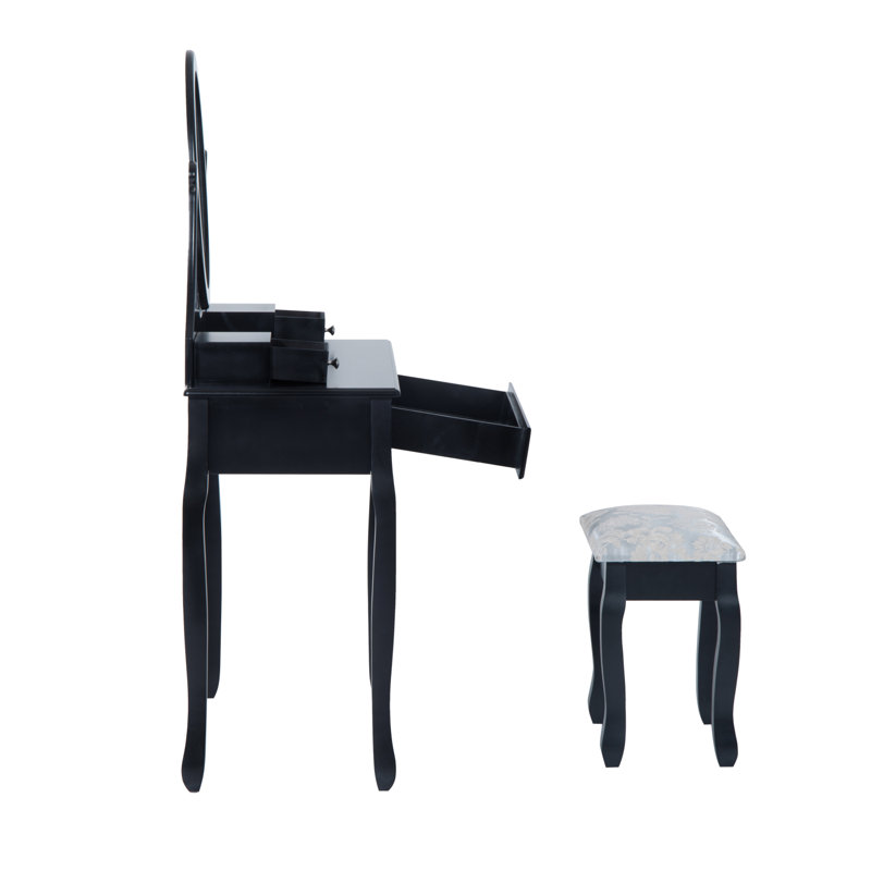 Ensemble coiffeuse avec miroir