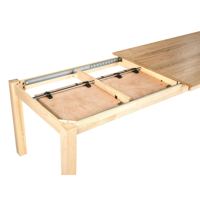 Extending Dining Table Light Ash Wood 180/280 cm 100 cm