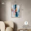 Décoration murale moderne pétale rose et bleu océan II par Art Remedy-115126169-115126165