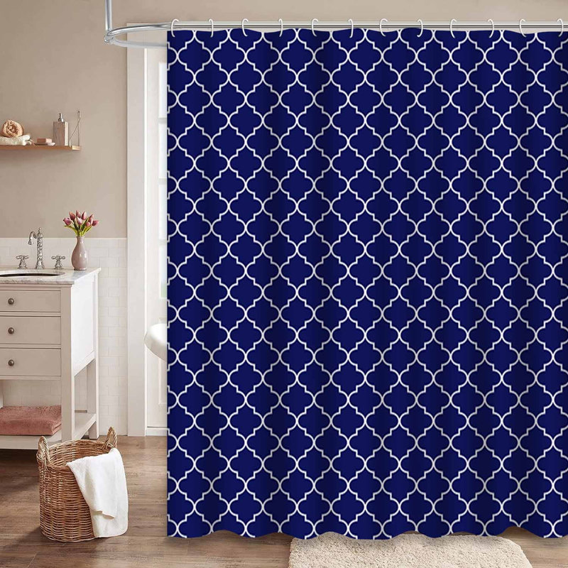 Rideau de douche Quatrefoil, L 72 po x l 78 po