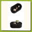 Table basse de rangement ovale cachée 33,46 po - Plateau en verre trempé certifié 3C et table basse de rangement rembourrée en cuir de qualité supérieure pour salon-1362069965