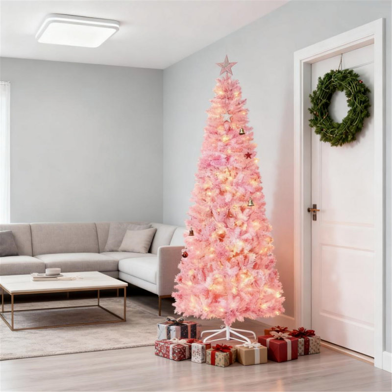 Arbre de Noël artificiel avec lumières DEL blanc chaud