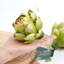 6 pièces de grands artichauts artificiels verts pour la décoration de remplisseurs de bol Faux fruits artichauts artificiels qui ont l'air réalistes de faux légumes pour la maison-1186502631