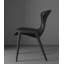 Chaise de salle à manger à dossier italien en cuir italien