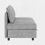 Armless Seat for Modular Sectional Sofa, Convertible Sofa Seat With Storage, Sleeper Sectional Sofa Set, Fabric Flexible Modular Combinations for Living Room(2PCS)-258892993