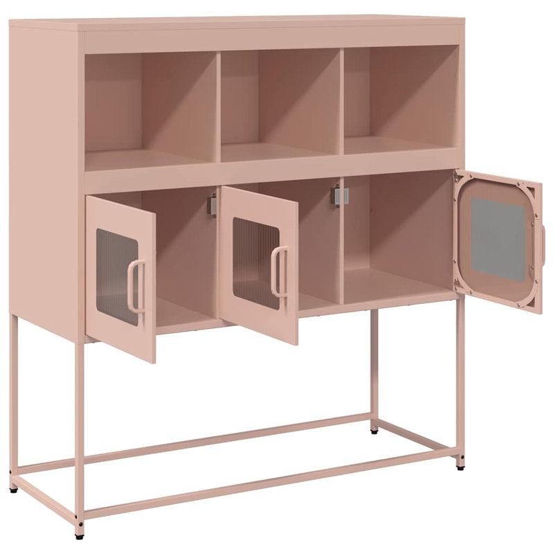 Sideboard 100.5X39x107 Cm Cold-Rolled Steel, Pink