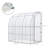 Outdoor Lean To Greenhouse, Walk-In Green House Plant Nursery With Roll-Up Window, PE Cover