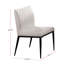 2 chaises contemporaines de salle à manger, structure et cadre en métal noir, coussin de siège ultra-moderne et rembourré, coussin