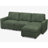 Hymes 101.5'' Wide L-Shaped 3-Seat Sofa Apartment Storage Couch With Detachable Cushion, Modular Sectional Sofa With Ottoman-625976539