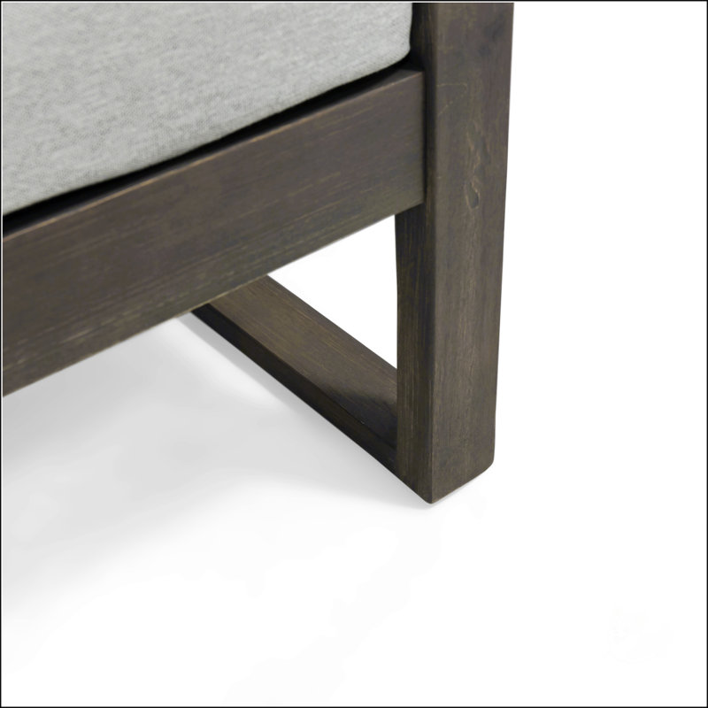 Causeuse et table basse Belge, Gris