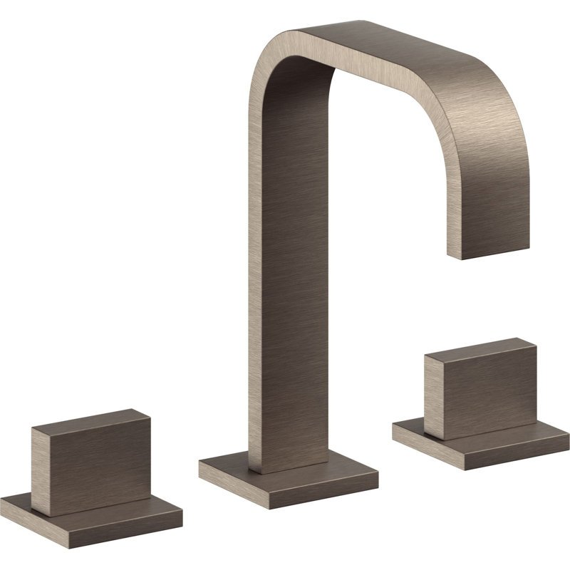 Mar 8" Widespread Lavatory Faucet, Antique Nickel Flat