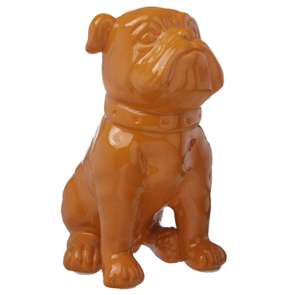 Maufrais Sitting British Bulldog Figurine Ebern Designs 