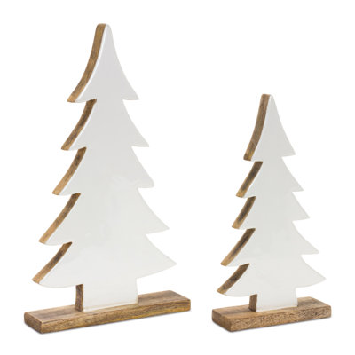 Pin sur base en bois naturel (ensemble de 2)