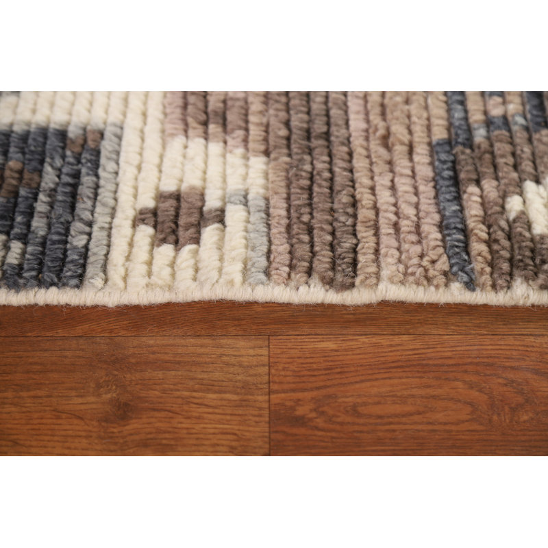 Tapis oriental marocain en laine fait à la main 3 x 4
