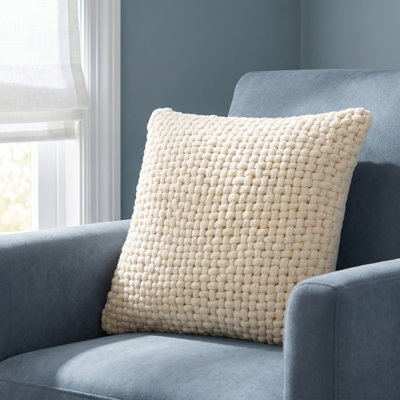 Belel Wool, Cotton Throw Pillow