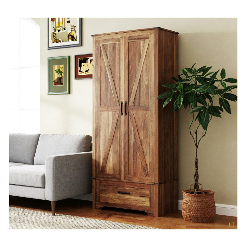 Armoire de cuisine, armoire avec tablettes réglables