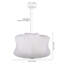 Luminaire suspendu blanc minimaliste en tissu pour le salon-1905996745
