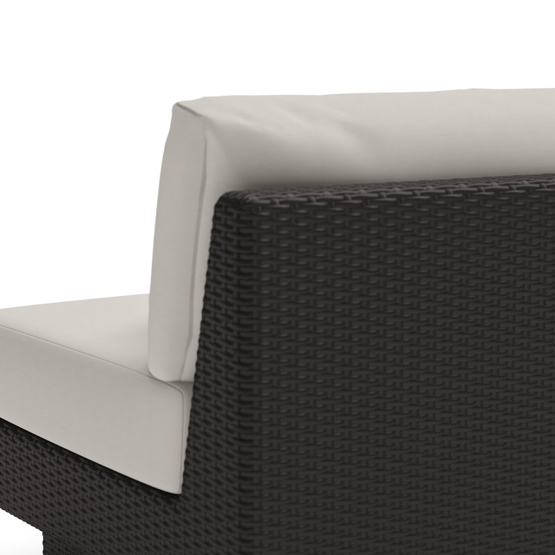 Winnie Outdoor Lounge Chair, Dove Gray Cushion/Espresso Frame