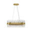 10 - Light Gold Crystal Pendant