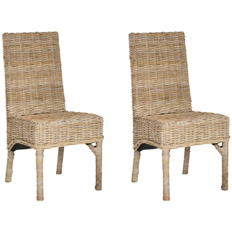Chaise d'appoint en bois brun Dallon