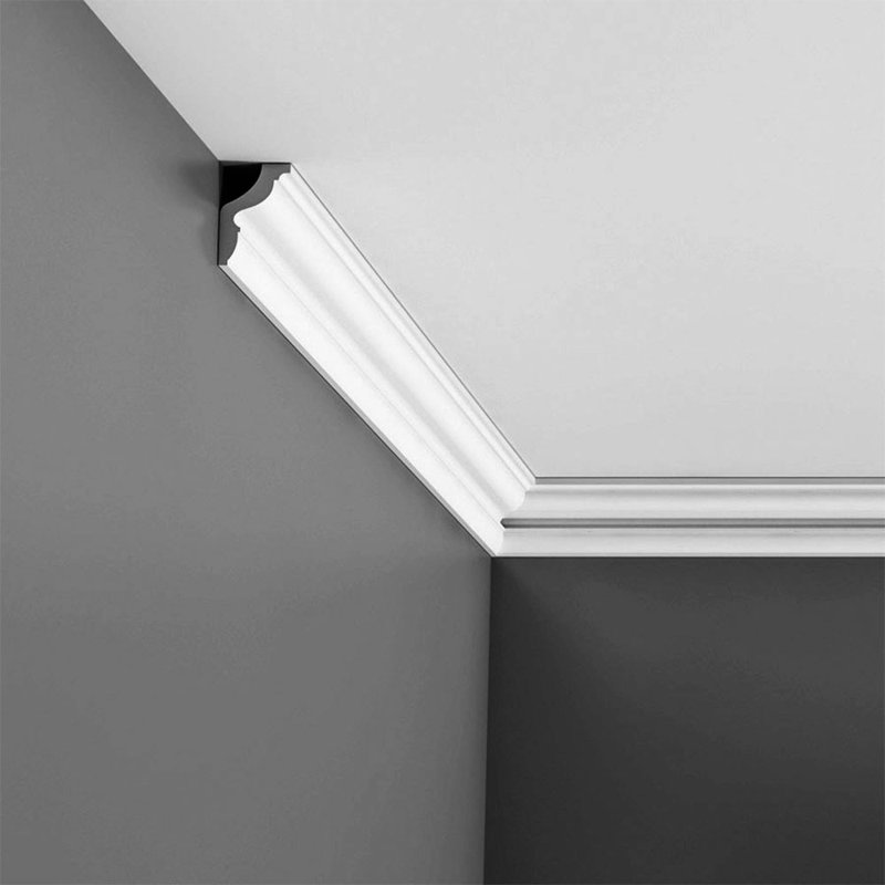 Primed White Polystyrene Crown Moulding 78-in Length Set of 7