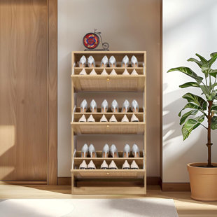 Self Standing Slim Shoe Organizer