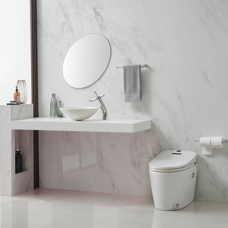 Waterfall Vessel Bathroom Faucet, Polished Chrome