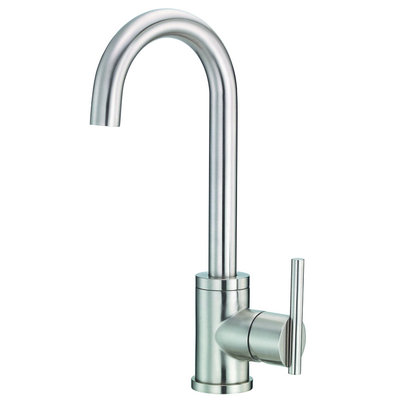 Parma Single Handle Bar Faucet, Stainless Steel