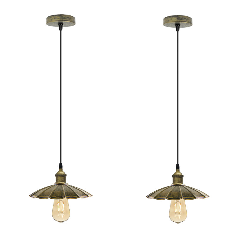 Contreras 1 - Light Painted Dome Pendant, Brushed Brass, Yes, LED