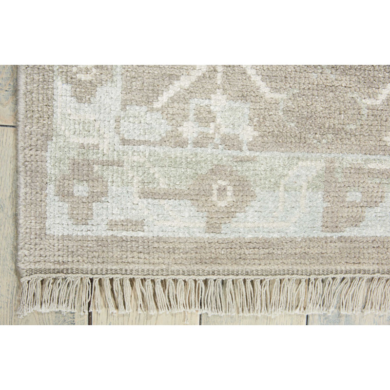 Colman Silk Floral Indoor Rug, Rectangle 5'6" x 8'
