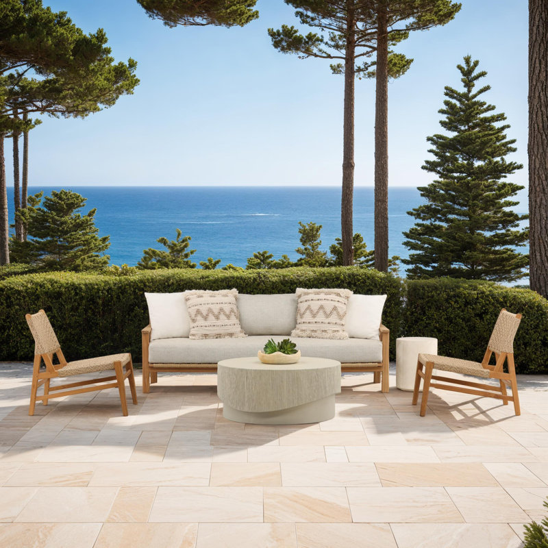 Mullins Concrete Outdoor Coffee Table