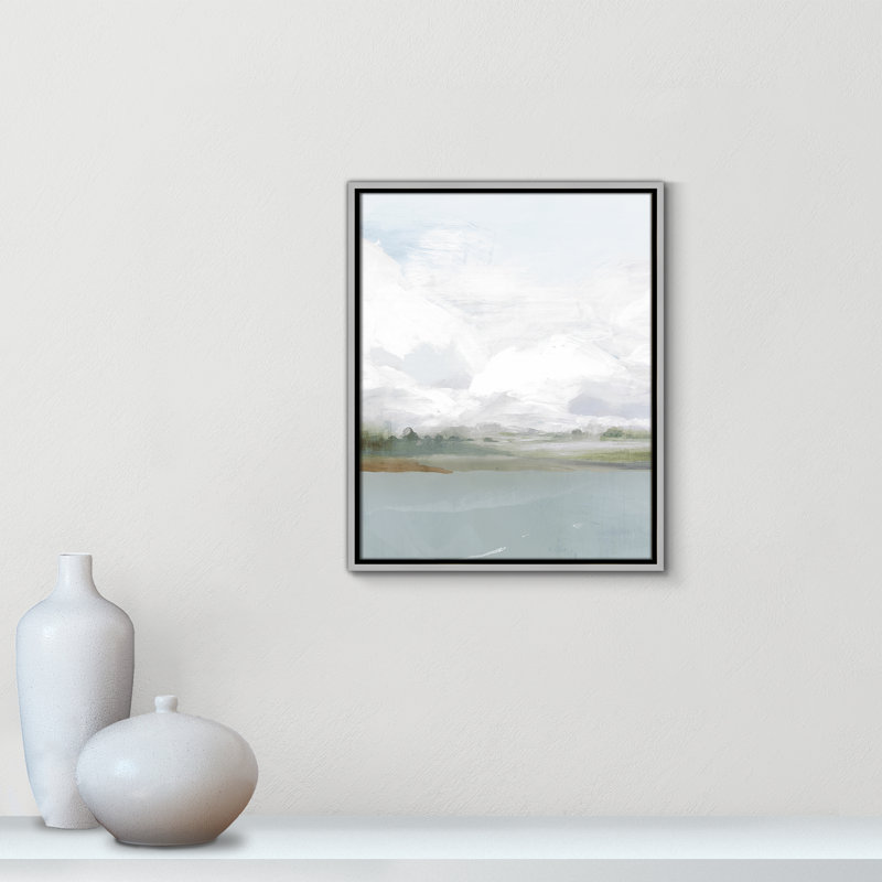 «All Shore - Floater Frame», reproduction d'art sur toile, H 21,5 po x l 17,5 po x P 2 po, Espresso