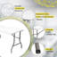Table pliante en plastique, table pliante de 5 pi, tables portatives en plastique pour les repas en plein air