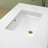 20.5 In. Rectangular Undermount Bathroom Sink Ceramic Vessel Vanity Lavatory Sink Basin In White With Overflow