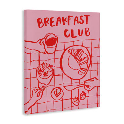 «Breakfast Club Doodles», toile par Jenaya Jackson