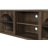 Balard 68" W TV Stand with Arched Glass Doors and Open Shelves