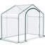 Serre transparente pour jardin pour les amateurs de jardinage avec cadre et couvercle en acier robuste