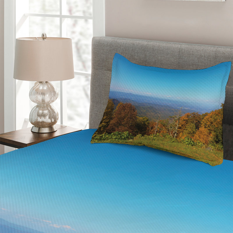 Rustic Polyester Coverlet, Twin Bedspread + 1 Sham