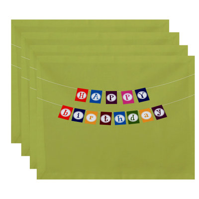 Polyester Abstract Rectangle Placemat