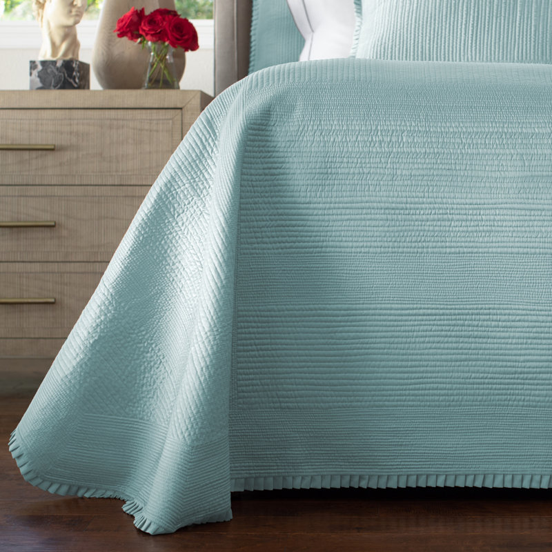 Battersea Coverlet, Sea Foam, Queen Bedspread